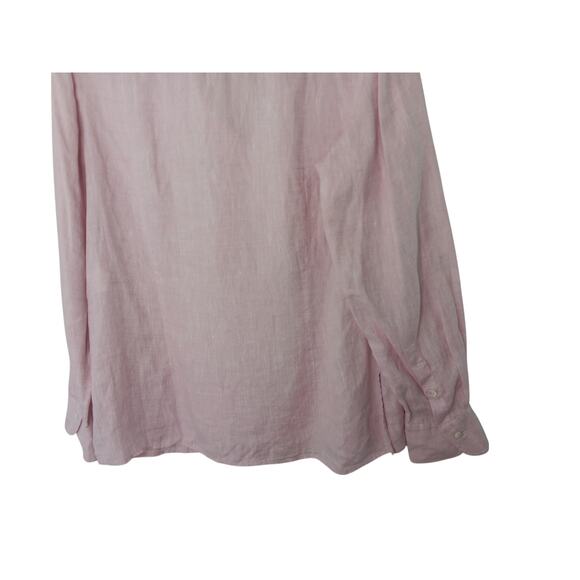 Loro Piana Pink 100% Linen Tunic Top Sz 46 IT (US 10) / Excellent Condition - Picture 10 of 16